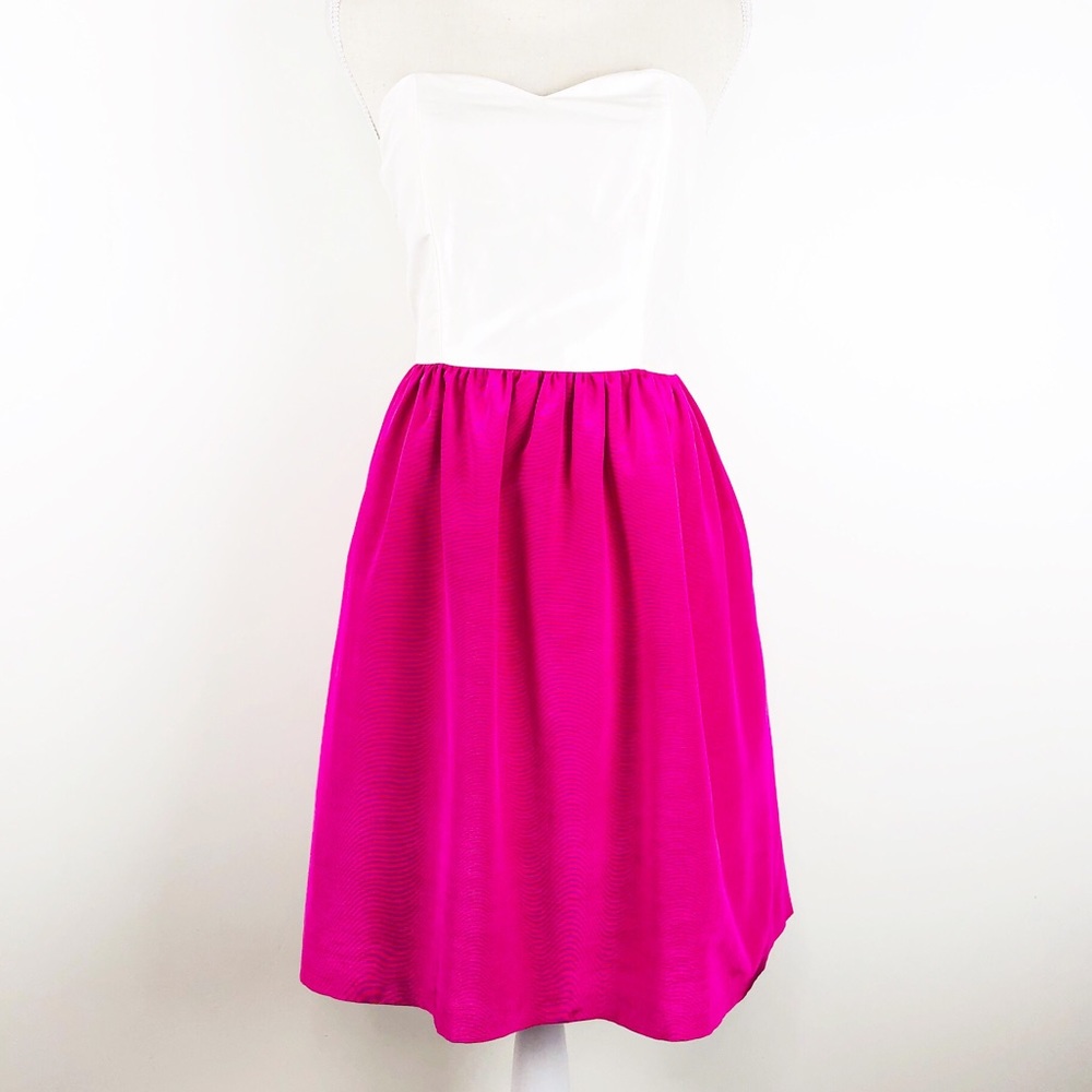 Coren Moore Laurie two toned Silk Party Dress